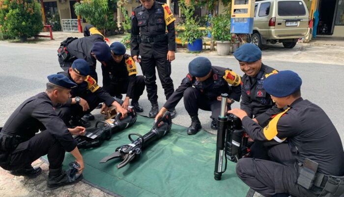 Subsatgas Jibom OMB LK 2023-2024 Patroli dan Deteksi terhadap penggunaan bahan peledak maupun benda pemicu ledakan di Kantor Bawaslu