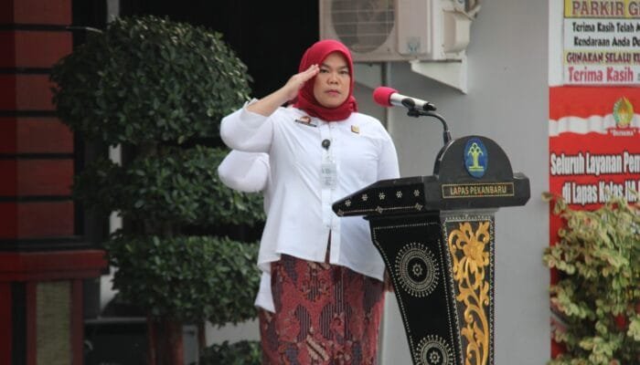 Peringati Hari Ibu Ke-95 Tahun 2023, Lapas Pekanbaru Ikuti Upacara Bendera