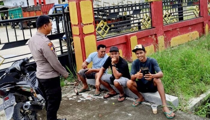 Bhabinkamtibmas Desa Tapung Makmur Laksanakan Giat Cooling System Dalam Rangka Pemilu Damai 2024