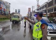 Satgas Kamseltibcarlantas Polda Riau Melaksanakan Kegiatan Operasi Lilin Lancang Kuning 2023-2024