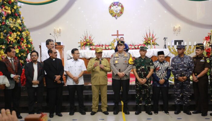 Aspidmil Kejati Riau Ikuti Tinjau Posko Pengamanan Natal dan Tahun Baru 2024