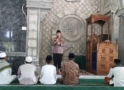 Usai Sholat Berjamaah, Polsek Perhentian Raja Sosialisasi Cooling Syatem Pemilu 2024