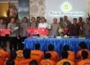 Paparkan Capain Kinerja, Polresta Bandar Lampung Gelar Press Release Akhir Tahun 2023