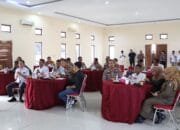 Polres Kuansing Gelar “Vidcon Coffee Morning” Bahas Kesiapan Pemungutan Suara Pemilu 2024