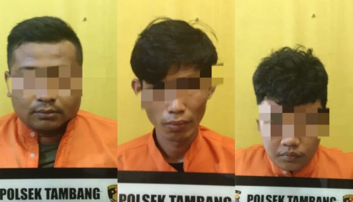 Team Sanak Rimbo Polsek Tambang Berhasil Ringkus 3 Pelaku Curanmor dan Spesialis Bongkar Rumah