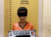 Tim Mata Elang Satresnarkoba Polres Kuansing Amankan Pelaku Tindak Pidana Narkotika Jenis Sabu di Desa Kampung Baru Sentajo