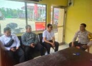 Semangat Pagi, Bhabinkamtibmas Desa Tanah Merah Polsek Siak Hulu Giat Cooling System Pemilu Damai