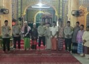 Shalat Subuh Berjama’ah, Bhabinkamtibmas Polsek Rimba Melintang Himbau Pemilu Damai
