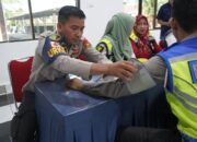 Jelang Pemilu 2024, Polres Bengkalis Laksanakan Cek Kesehatan Personil Yang Terlibat Pam TPS Pemilu 2024