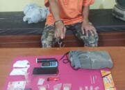 Polsek Tapung Hulu Tangkap Pelaku Narkoba dengan BB 7,84 Gram