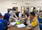 Polres Dumai Cek Kesehatan Personil Pengamanan TPS Jelang Pemilu 2024