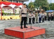 Kapolresta Pekanbaru Pimpin Langsung Apel Gelar Sarpras Pengamanan Pemilu 2024