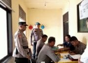 Si Dokkes Polres Rohil Periksa Kesehatan Personel Pam TPS pada Pemilu 14 Februari