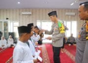 Polres Rokan Hilir Peringati Isra’ Mi’raj Nabi Muhammad SAW 1445 H dan Berikan Santunan kepada Anak Yatim