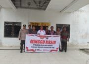 Piket SPKT Polsek Bonai Darussalam Giat Patroli Minggu Kasih Presisi di Gereja HKBP PT APSL Desa Sontang