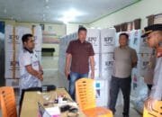 Pastikan Keselamatan dan Keamanan, Kapolsek Tambang Cek Tempat Logistik Pemilu