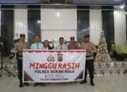 Minggu Kasih Polsek Tambusai Utara, Dengarkan Saran dan Kritik Dari Jemaat Gereja
