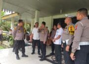 Polsek Pangean Lakukan Pengamanan Sidang Pleno Rekapitulasi Penghitungan Suara di PPK Kecamatan Pangean Kabupaten Kuansing