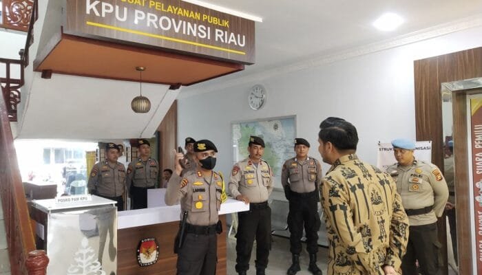 Tahap Penghitungan Suara, Subsatgas Pengamanan Kantor Penyelenggara Pemilu, Tingkatkan Kewaspadaan Pengamanan di Kantor KPU Provinsi Riau
