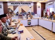 Polresta Pekanbaru Melaksanakan Rapat Koordinasi Lintas Sektoral Ops Keselamatan Lancang Kuning 2024