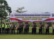 Upacara Laporan Kenaikan Pangkat Pengabdian dan Pemberian Reward di Polres Kuansing
