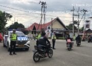 Patroli dan Pengaturan Lalin Pasar Ramadhan oleh Polres Kuansing dan Polsek Jajaran