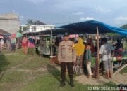 Dalam OTRLK-24 Dan Pastikan Aman Personil Polsek Kepenuhan Giat Patroli Pasar Ramadhan