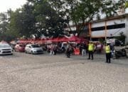 Subsatgas Preventif Ditlantas Polda Riau Urai Kemacetan di Pasar Ramadhan dan Patroli Bali