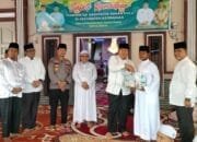 Pererat Silaturahmi dengan Masyarakat, Wakapolres Rohul Damping Bupati H Sukiman Dalam Safari Ramadhan di Kepenuhan