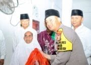 Wakapolres Rohul Dampingi Wabup H Indra Gunawan Safari Ramadhan Di Masjid Mukhlisin