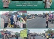 Beri Kenyamanan Bagi Pengunjung Pasar Ramadhan, Polsek Minas Lakukan Pengamanan dan Pengaturan Lalin