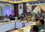 Kapolresta Pekanbaru Pimpin Rapat Koordinasi Lintas Sektoral Ops Ketupat Lancang Kuning 2024