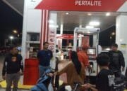Sat Reskrim Polres Kuansing Lakukan Pengecekan Pendistribusian BBM di SPBU Sungai Jering