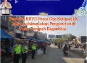 Jamin Kamseltibcarlantas, Pospam Simpang Martabak Giat KRYD di Pasar Tumpah Baganbatu