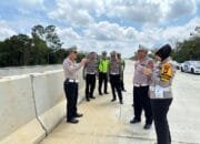 PJU Ditlantas Polda Riau Lakukan Pengecekan Tol PEKBANG Hingga Tol XIII Koto Kampar
