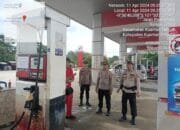 Sat Reskrim Polres Kuansing Lakukan Pengecekan Pendistribusian BBM di SPBU Kebun Nenas Desa Jake