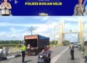 Polres Rohil Gelar PAM dan Gatur Lalin Pasca Lebaran Idul Fitri 1445 H