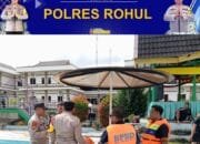 Dalam OKLK-24 Polres Rohul, Personil Pos Yan Pematang Baih Gelar Patroli Pusat Keramaian