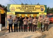 Dalam OKLK-24, Wakapolres Rohul Kunjungi dan Cek Pos PAM Lebaran Kabun dan Simpang TB