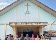 Kompol Sordaman Sinaga, SH Jadi Pelaksana Program Minggu Kasih Presisi di Gereja HKBP Pasir Pengaraian
