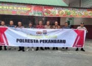 Program Minggu Kasih Polresta Pekanbaru di Apresiasi Jemaat Gereja HKBP Hangtuah