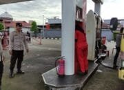 Polsek Kuantan Tengah Lakukan Patroli Cegah Kecurangan di SPBU Sungai Jering