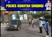 Polres Kuansing Patroli Cegah Kecelakaan Lalu Lintas di Daerah Rawan
