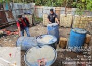 Atas Laporan Masyarakat Terkait Penimbunan BBM Ilegal, Unit Tipiter Sat Reskrim Polres Rokan Hulu Lakukan Penyelidikan