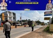 KRYD Pasca Ops Ketupat LK 2024, Polres Rohil Gatur Lalin Arus Balik di Balam KM 8