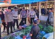 Berikan Kenyamanan Masyarakat di Pasar, Polsek Kempas Gencar Patroli Pasca Lebaran