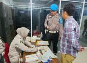 Pemeriksaan Urine Anggota Sat Resnarkoba Polres Kuansing Berlangsung Lancar, Semua Hasil Negatif