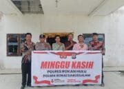 Wujudkan Rasa Aman Ibadah Gereja dalam Program Minggu Kasih, Personil Polsek Bonai Darussalam Giat Patroli