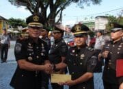 Apel Pagi dan Kenaikan Pangkat Pegawai Lapas Kelas II A Pekanbaru, Kalapas Sampaikan Beberapa Hal