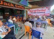 Sat Binmas Polres Kampar Dengarkan Keluhan Masyarakat Tanjung Rambutan